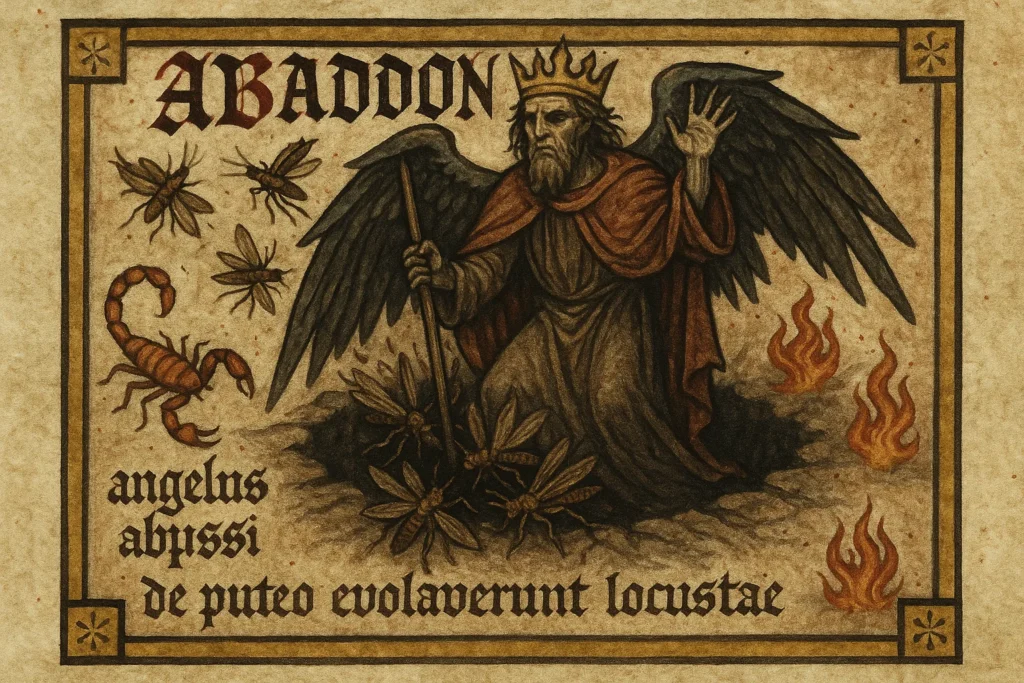 Abaddon in an ancient grimmoire page