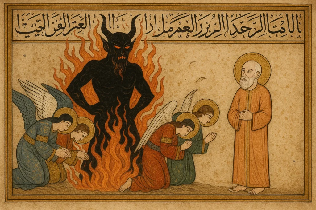 Iblis in a manuscript text