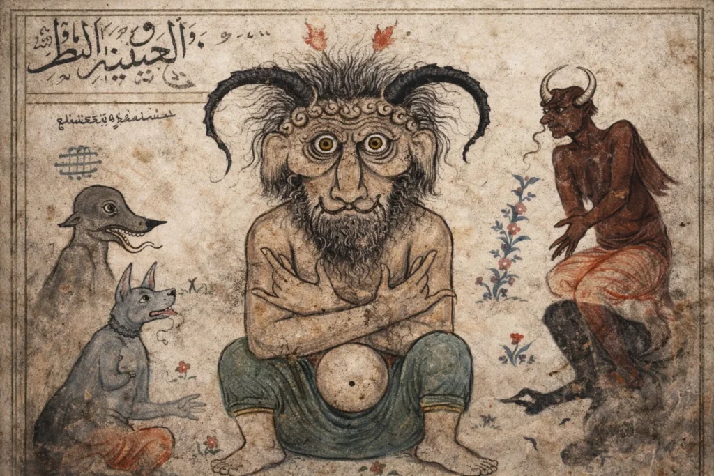 a representation of Iblis (the Devil)