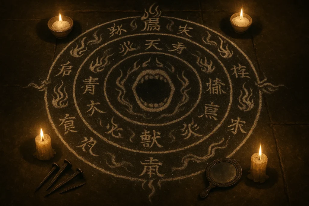 Ash-Pattern Ritual Diagram