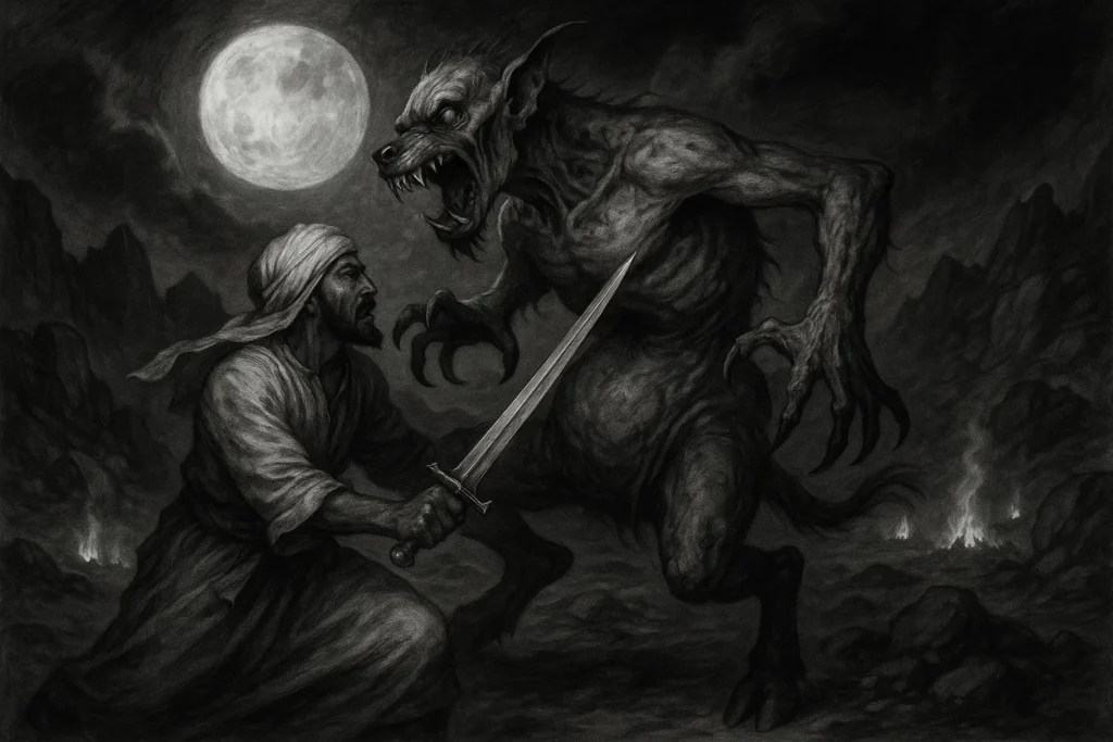 Ghul's Battle with Ta'abbata Sharran