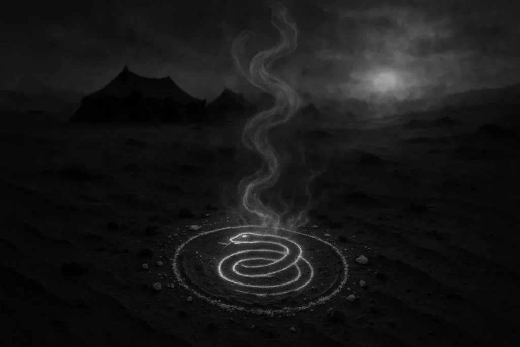 Jann Seal in Bedouin Sand Ritual