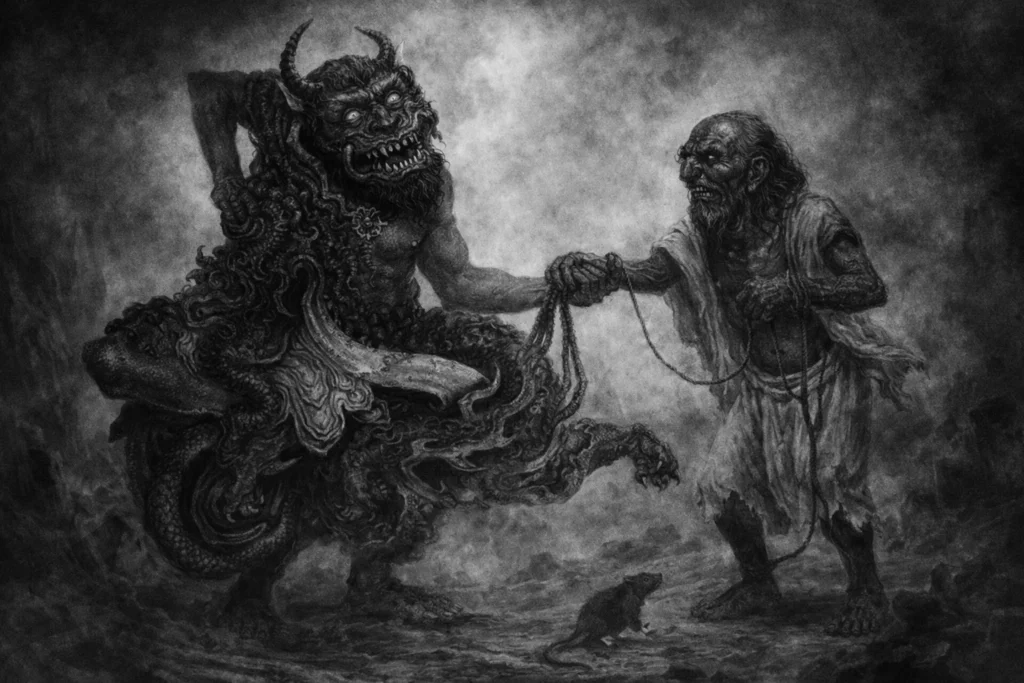 a depiction of the Qareen