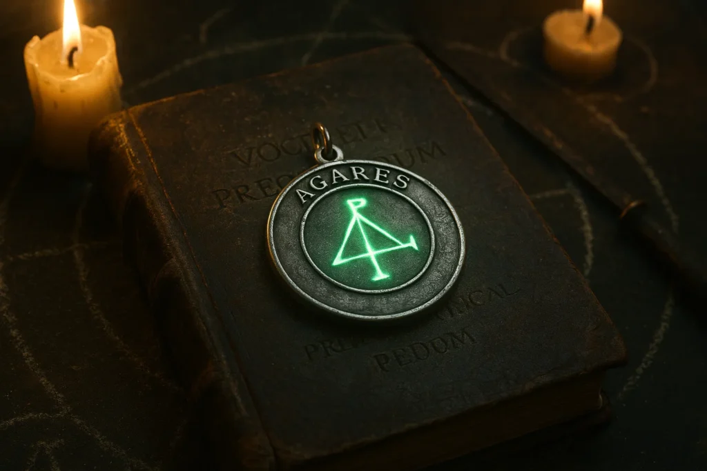 Silver Amulet Bearing Agares’ Seal