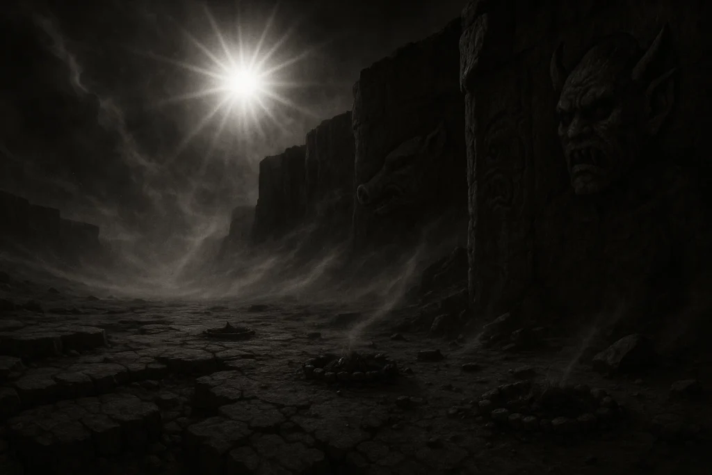 The mountain plateau of Hiranyaksha’s penance