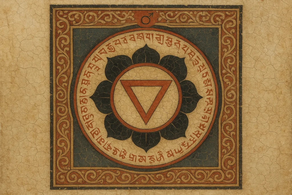 Tibetan Esoteric Mandala Seal of Arati
