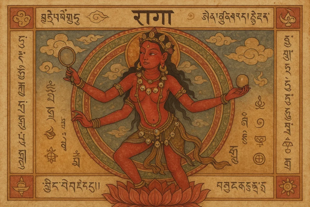 Tibetan thangka manuscript of Raga