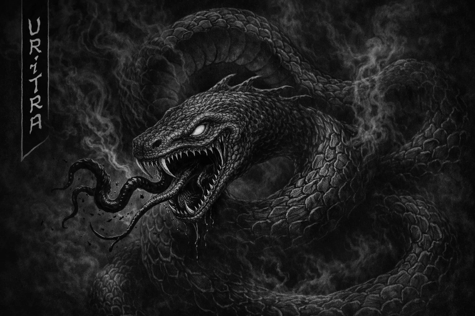 Vritra, the god demon serpent