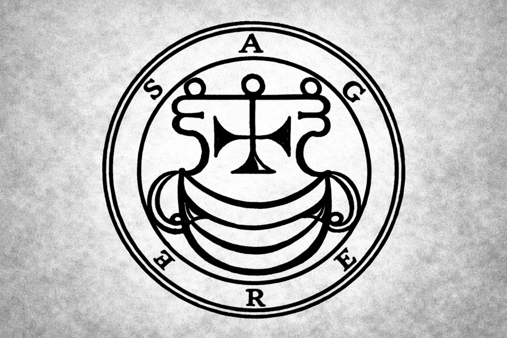 the sigil of the demon agares