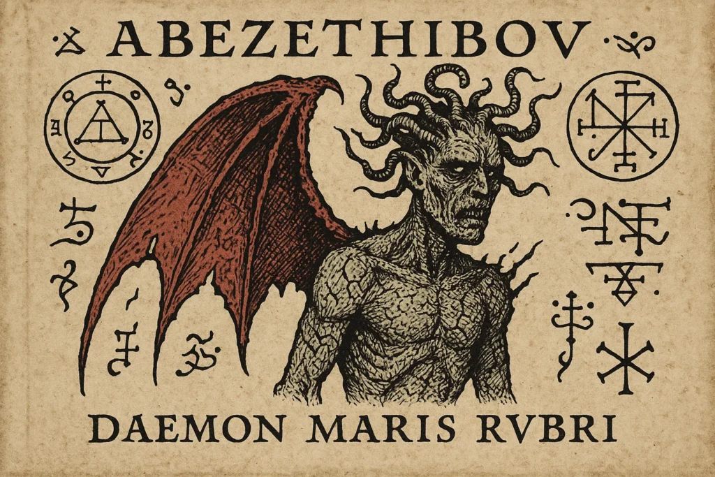 Medieval illustration of Abezethibou