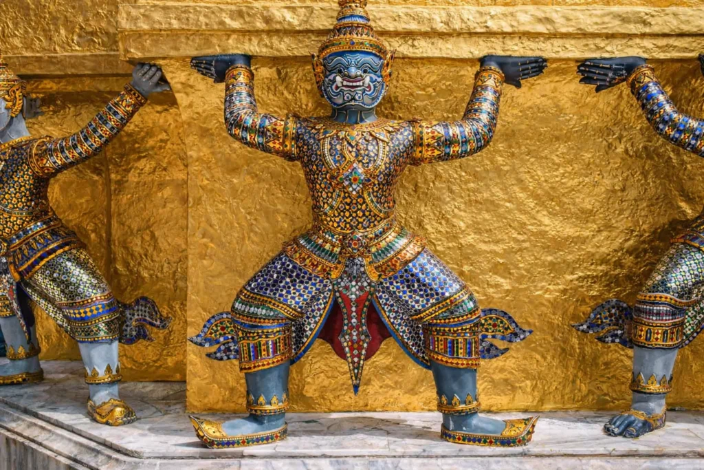 Yakkha statue supporting structure.