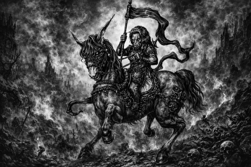 a representation of the demon Alloces (Allocer)