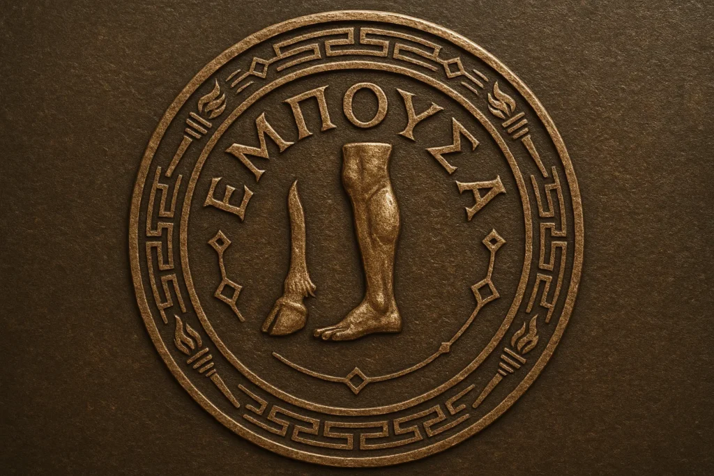 Empusa Bronze Circular Seal