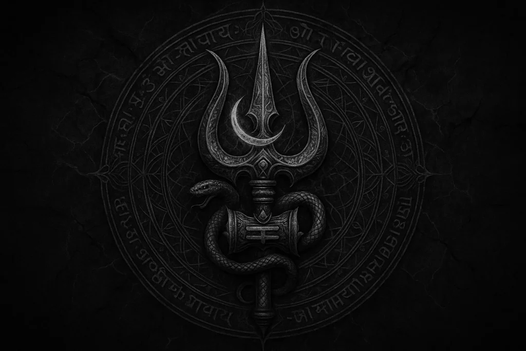 Shiva’s trident (Trishula) as an emblem