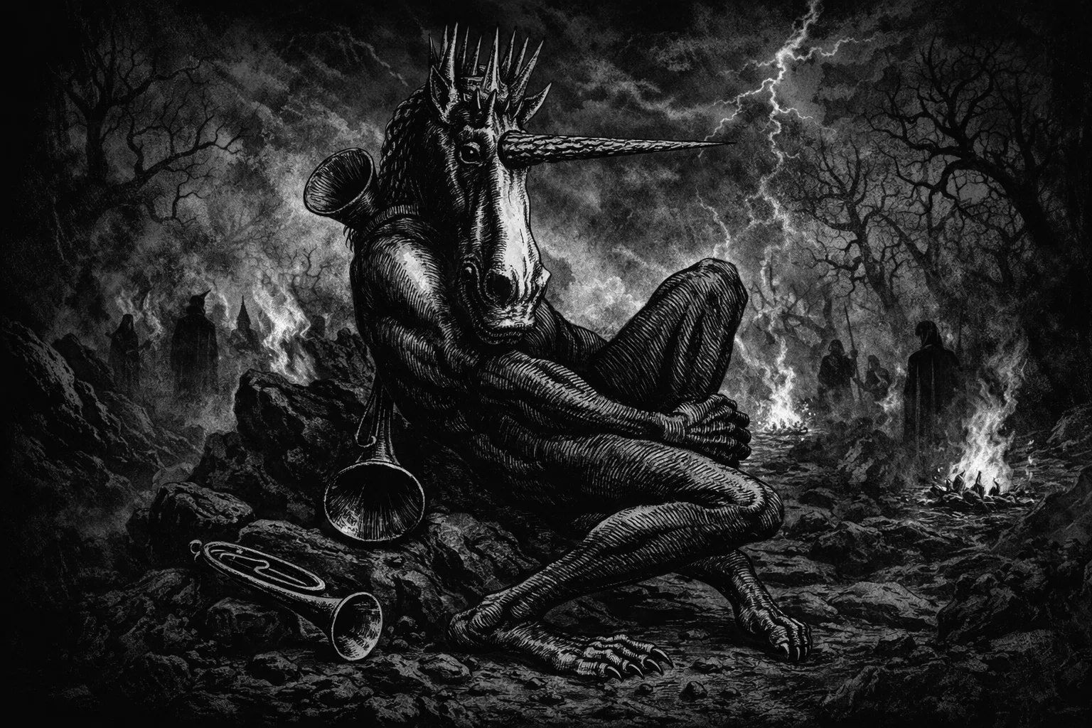 the demon Amdusias in the Ars Goetia