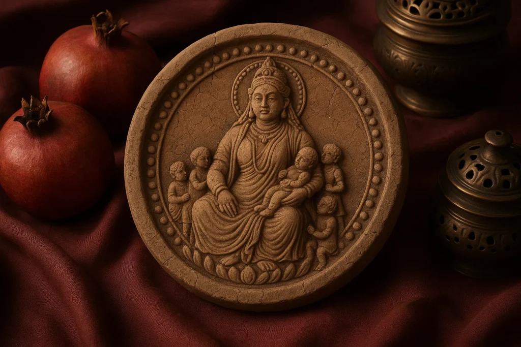 clay seal depicting Hariti