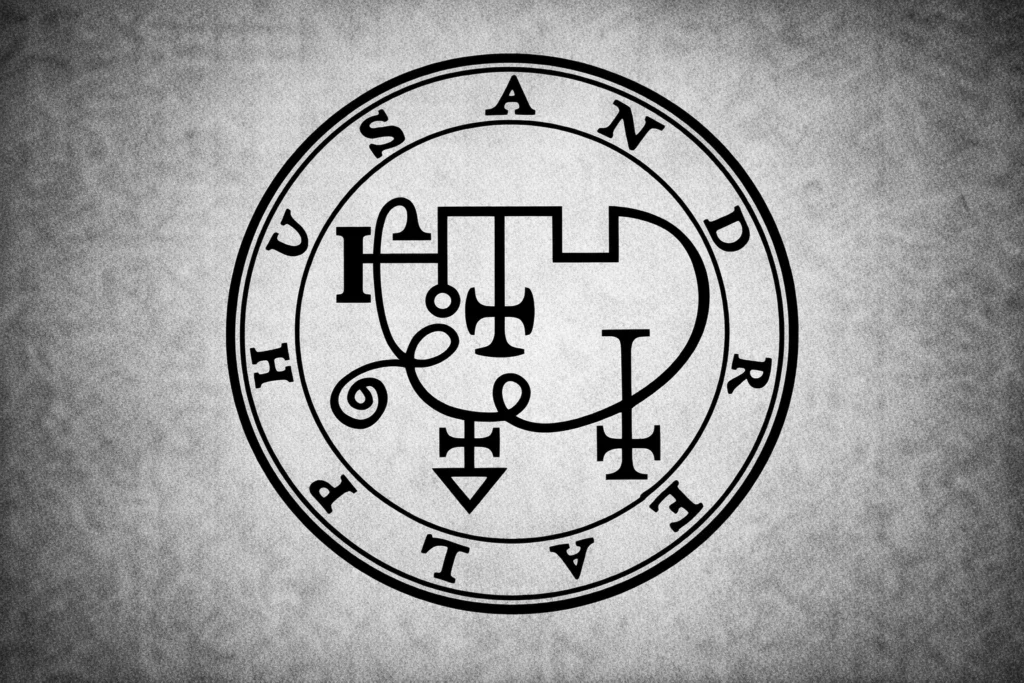 the sigil (seal) of the demon Andrealphus
