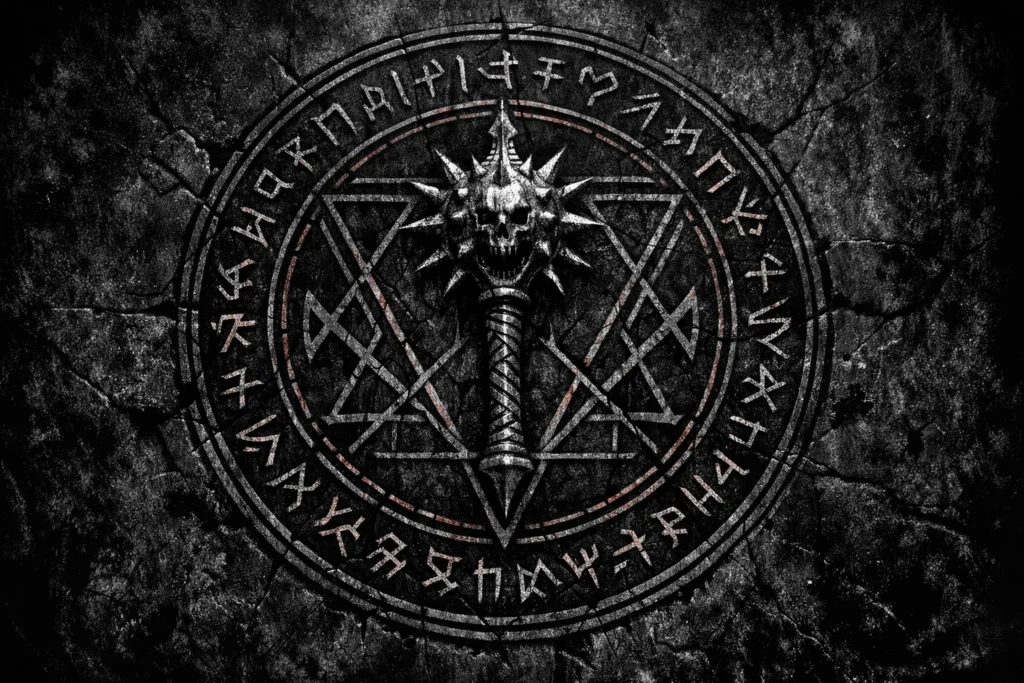 Circular occult seal of Aeshma