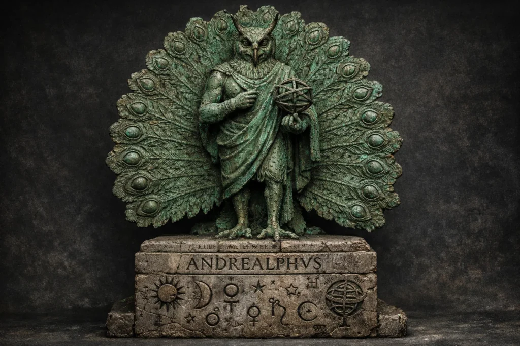 Roman era bronze statue depicting Andrealphus