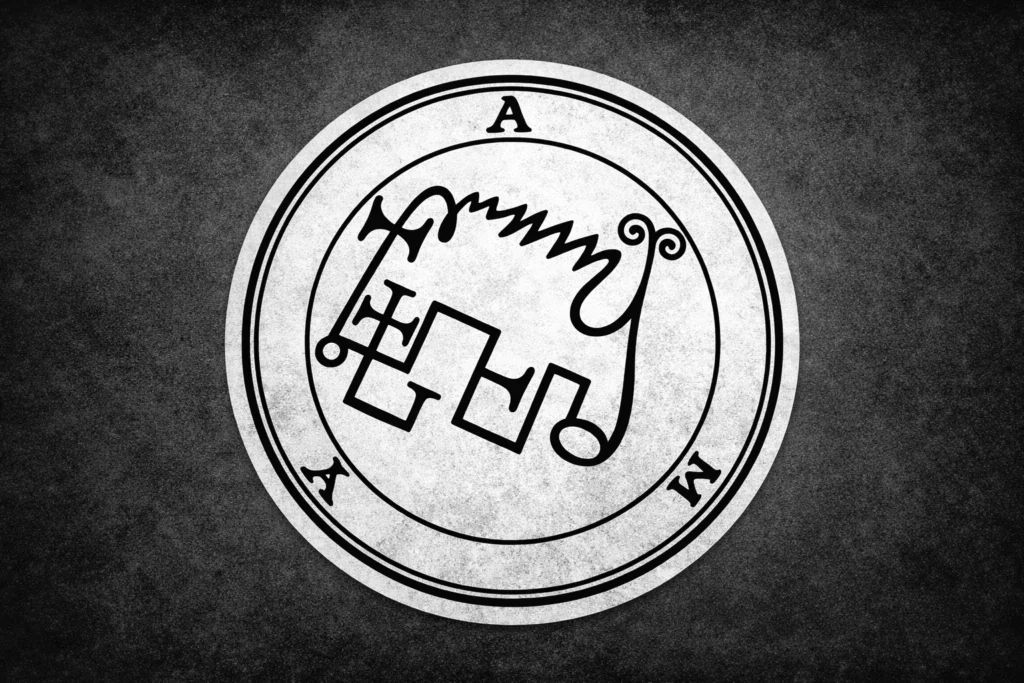 the sigil (or seal) of the demon Amy (Avnas)
