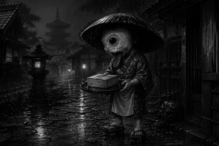 a depiction of the Hitotsume kozō yokai