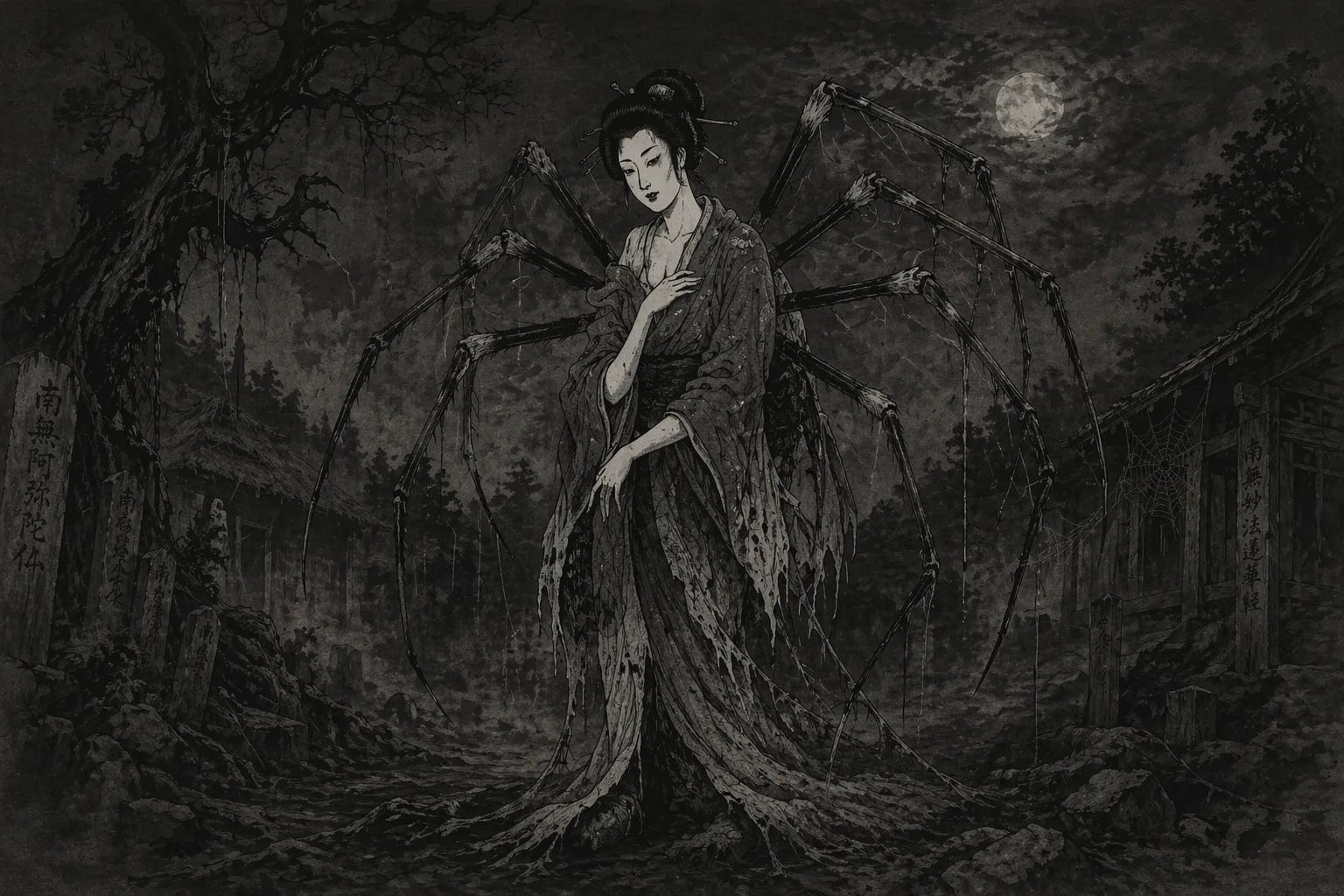a depiction of the Jorōgumo