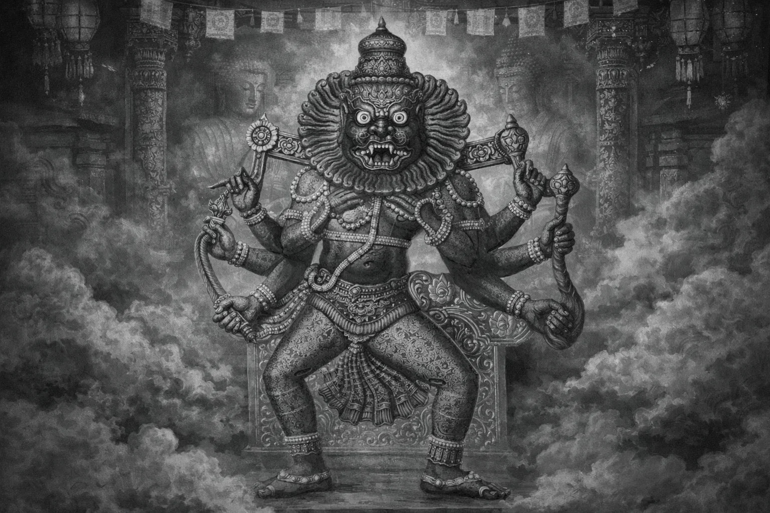 a depiction of a Pishacha