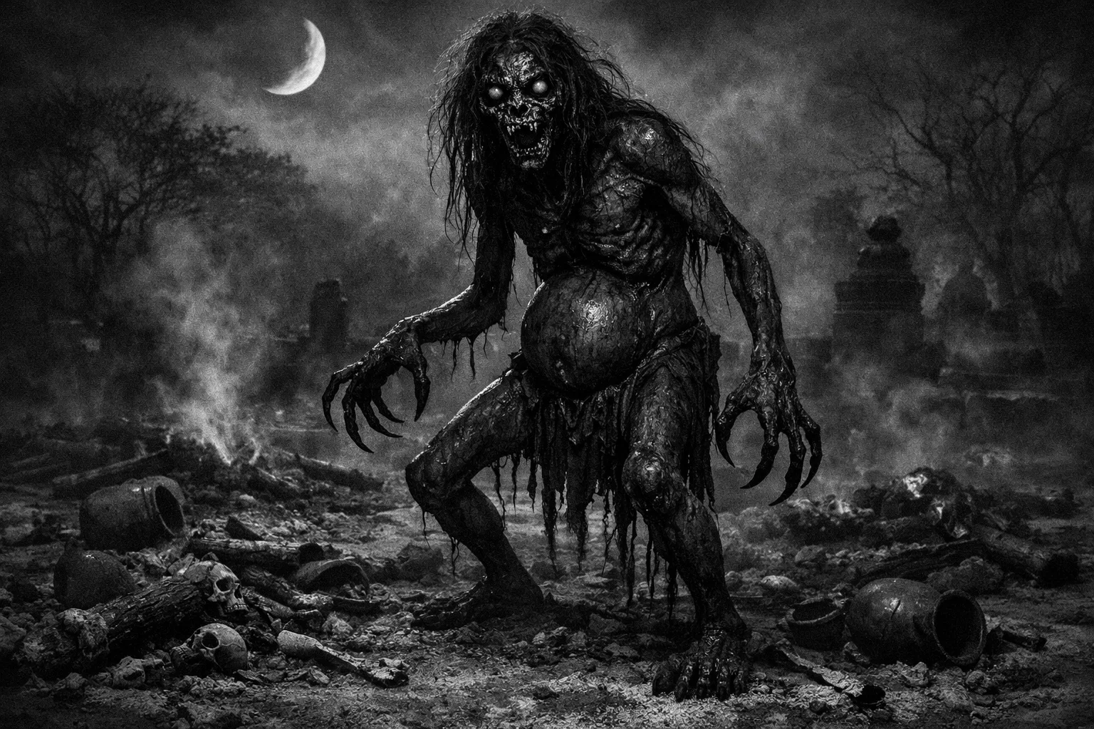 Pishacha flesh eating demon