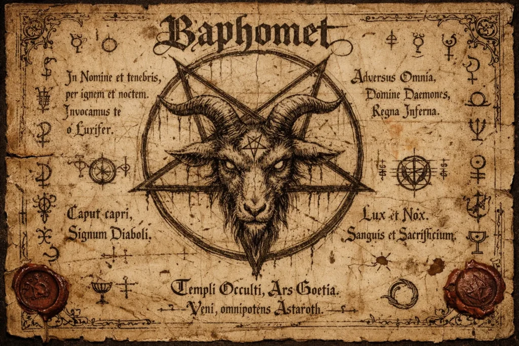 Baphomet Grimoire Page